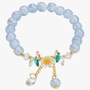 Sky Blue Elegant Cute Flower Bracelet